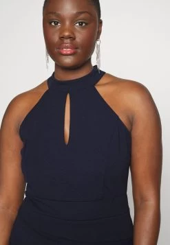 Stace Halter Neck Midi - Cocktailjurk - Navy Blue -Wal G fb96f59b8f3142b58f33160a13c32784