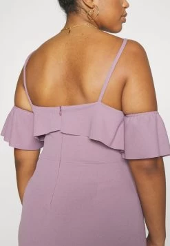 Andy Ruffle Midi - Jerseyjurk - Mauve Pink -Wal G fe905bc6525b4c889f6075756223aef6